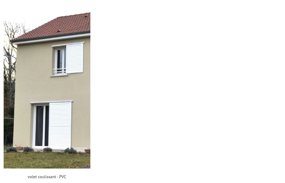 volets coulissants PVC